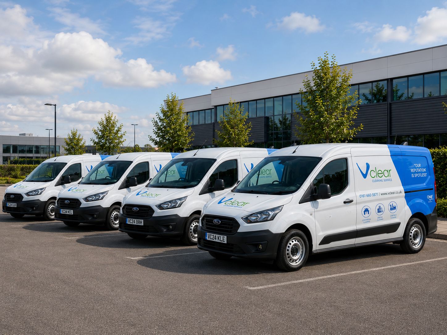 Vclear cleaning vans fleet